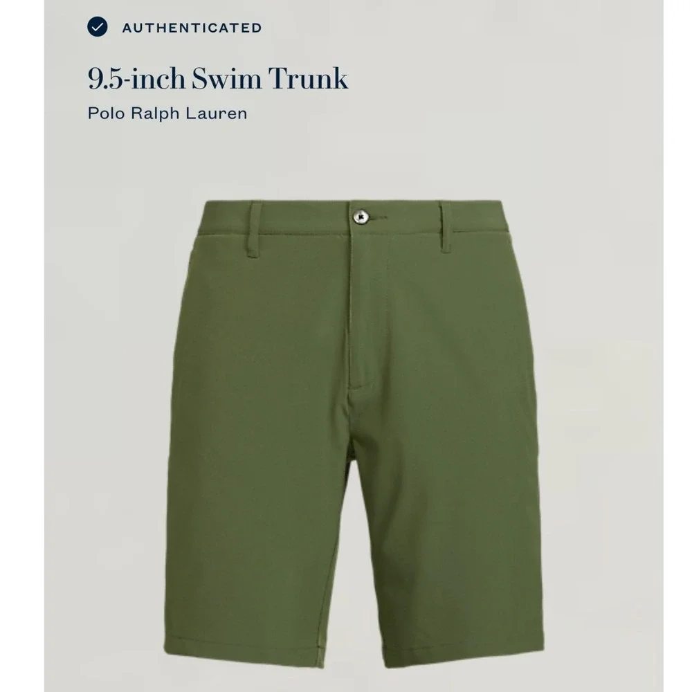 Polo Ralph Lauren Swim Trunks Shorts Mens 30 Performance Chino Green Golf Hybrid